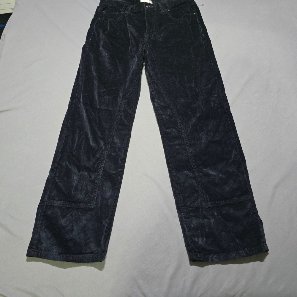 We The Free Risk Taker Pants Women 30 black High Rise Straight Corduroy
